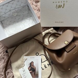 Polene Tan Crossbody Bag